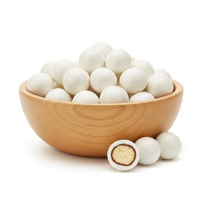 NY Spice Shop Jumbo Yogurt Chocolate Malt Balls Party Decorations - 8 Ounce Malted Milk Ball Candy