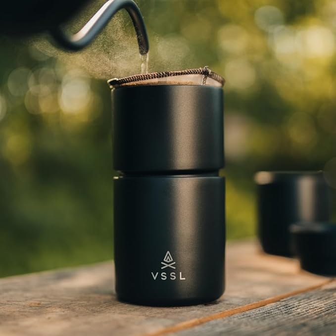 VSSL Nest #1 Stainless Steel Mesh Coffee Filter, Transportable and Compact, Perfect For Camping