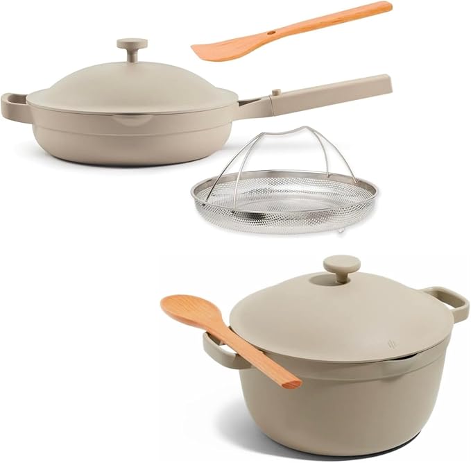 Our Place Cookware Duo - 7-Piece Set Including the Always Pan, Perfect Pot and Spatulas |