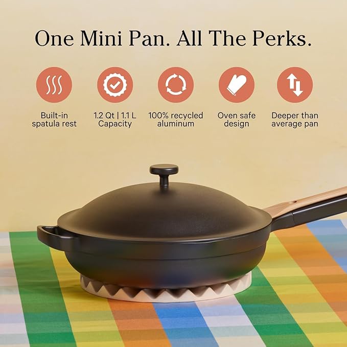 Our Place Mini Home Cook Duo - 8.5" Always Pan & Small Perfect Pot Bundle | Multi-Functional