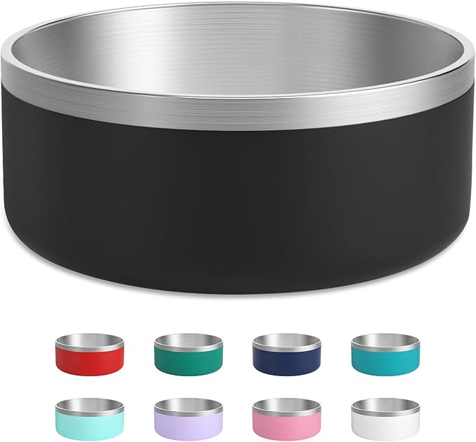 Stainless Steel Dog Bowls, Metal Dog Bowls, Water Bowl for Dogs, Dog Food Bowls, Pet Bowls for
