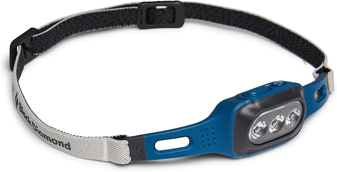 BLACK DIAMOND Deploy Rechargeable Running Headlamp, 325 Lumen IPX4 Water Resistant Light, Creek Blue