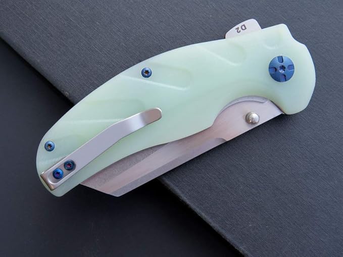 Eafengrow EF932 Pocket Knife G10 Handle D2 Steel Blade Knife with Ball Bearing Safe Open Flipper