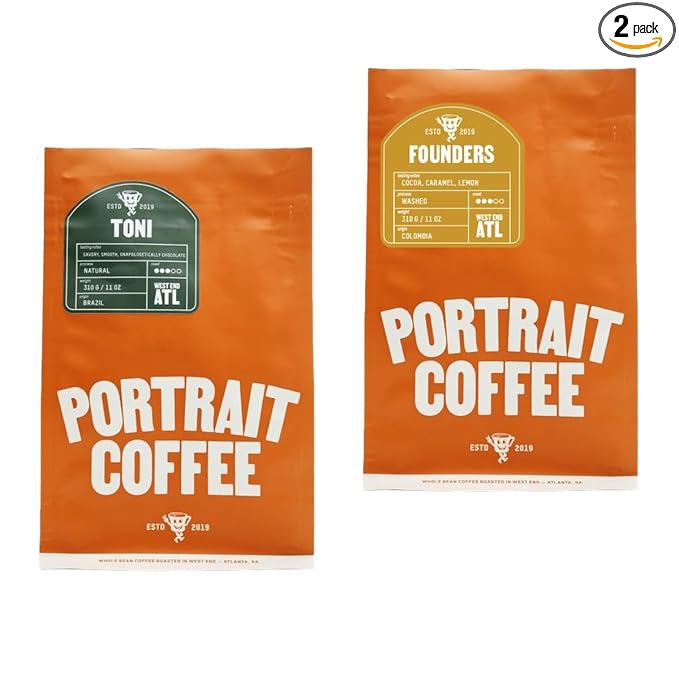 Bean Box Atlanta Coffee Sampler, 2-Pack - Roasted by Portrait, Gourmet Arabica Coffee, Variety Pack