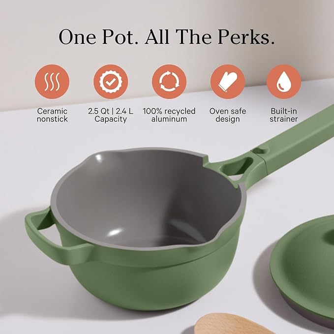 Our Place Mini Home Cook Duo - 8.5" Always Pan & Small Perfect Pot Bundle | Multi-Functional