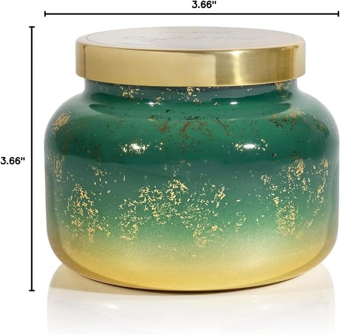 Capri Blue Glimmer Jar Candles - Luxury Holiday Scented Candles for Home - Long Lasting Soy Wax