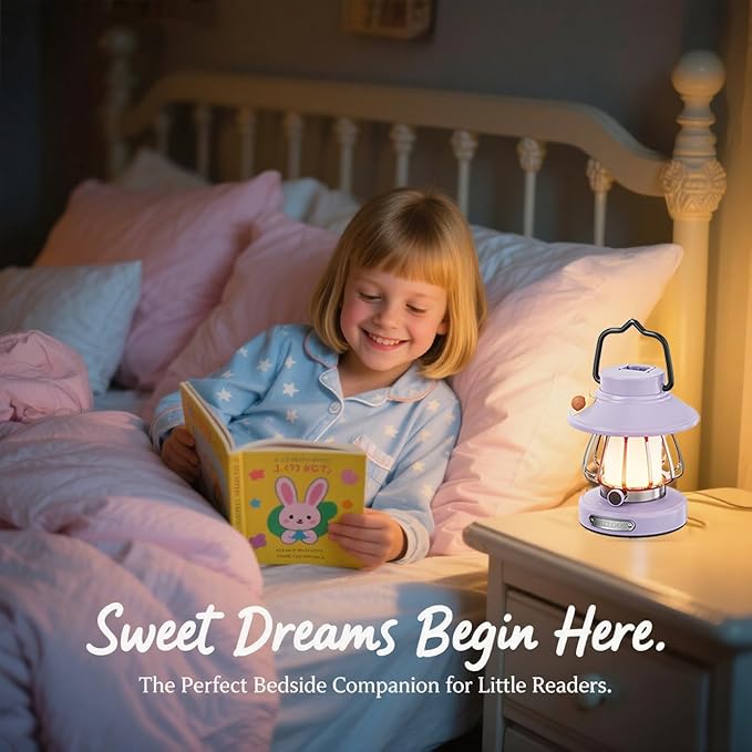 V.C Formark Kids Camping Lantern Emergency Light for Kids, Toddler Night Light with Snail Design