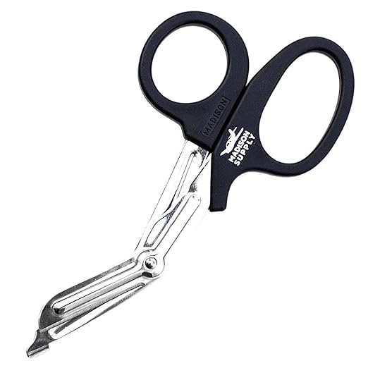 Madison Supply Medical Scissors, EMT and Trauma Shears - 7.5 Inch Premium Quality Stainless Steel