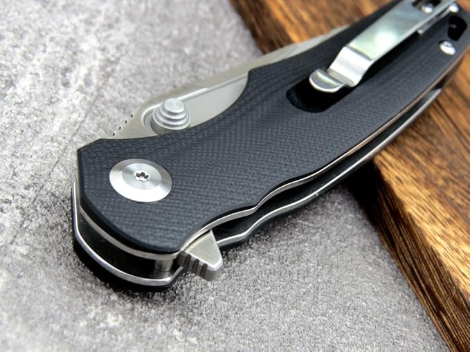 Eafengrow EF967 Pocket Folding Knife G10 Handle D2 Blade EDC Tactical Knife for Outdoor Camping