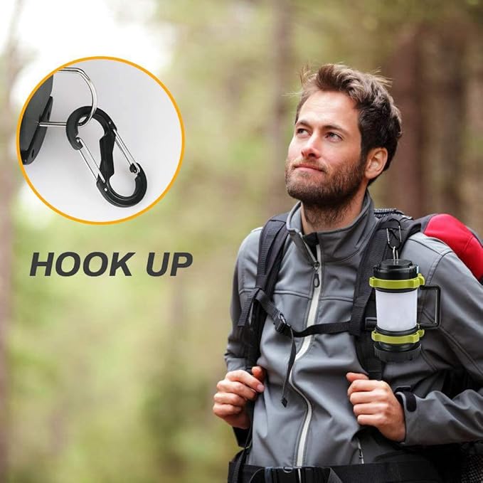 Camping Lantern Rechargeable, Alpswolf Camping Flashlight 4000 Capacity, 6 Modes, IPX4 Waterproof