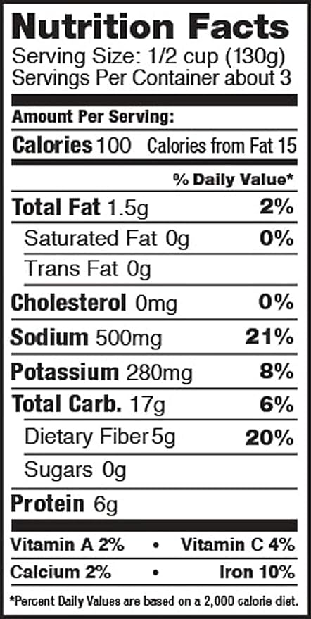 Glory Seasoned Butter Beans - 14.5 Oz Cans (Pack of 6)