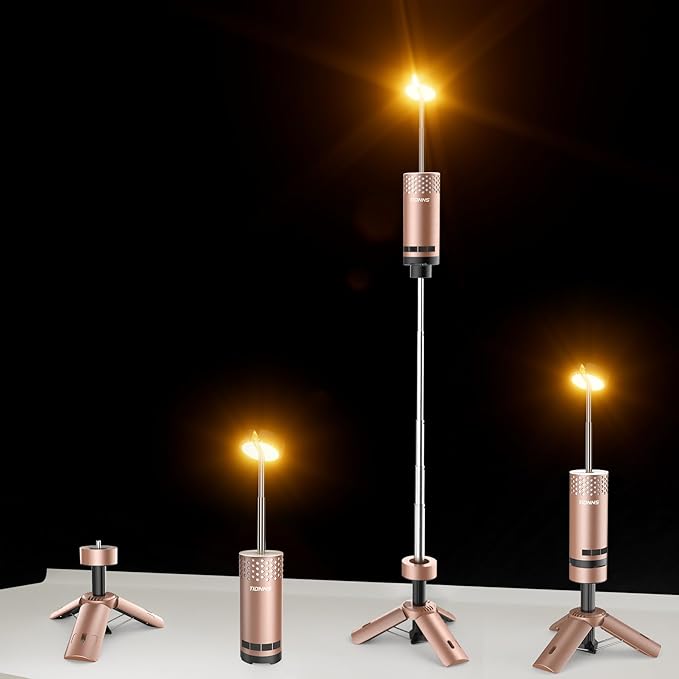 Camping Lights Rechargeable, Detachable Camping Lantern with Stand, Telescopic Waterproof Camp