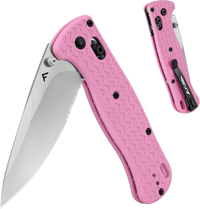 FLISSA 4.5" Folding Pocket Knife, Lightweight EDC Pocket Knife with Axis Lock, 3.2" AUS-8 Steel