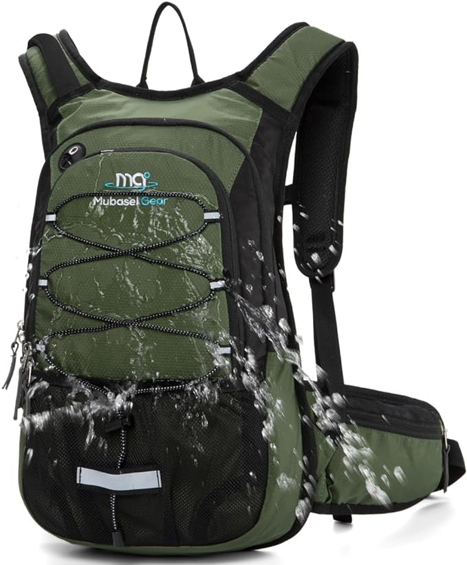 15L Insulated Hydration Backpack Pack with 2L Water Bladder Lightweight Hiking Backpack Bag for