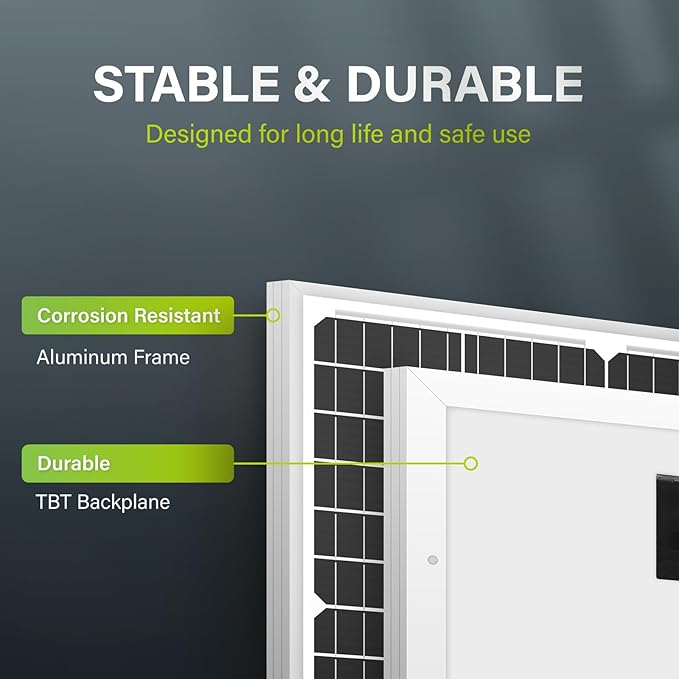 Newpowa 10BB 35W 12V Solar Panel High-Efficiency Monocrystalline PV Module Designed for Off Grid