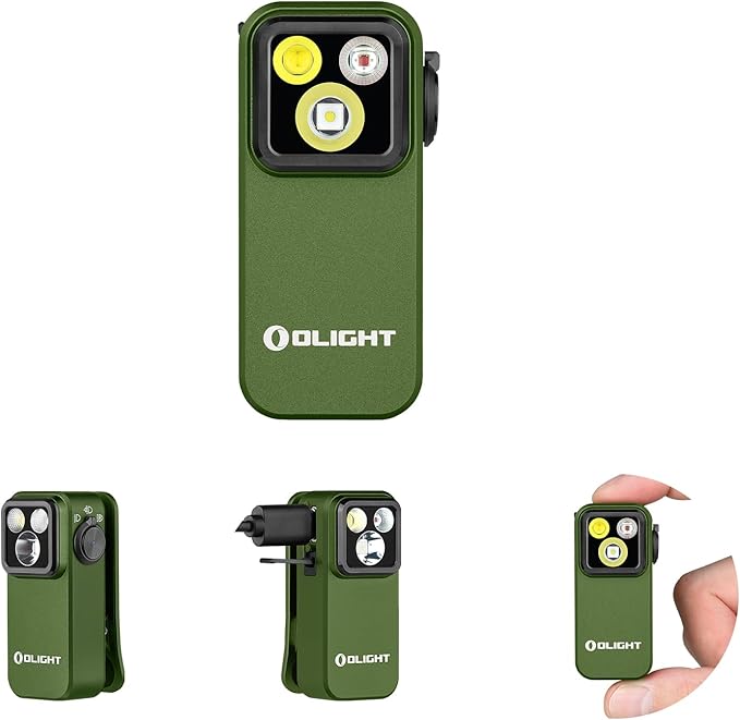 OLIGHT Oclip Pro EDC Flashlight Clip-on Light, Rechargeable 500 Lumens with Three Lighting