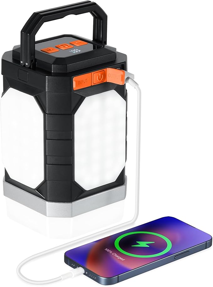 Sinvitron Camping Lantern Rechargeable??0,000mAh Portable Camping Lights, QC3.0 Fast Charging,1000