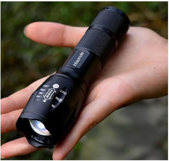 Military Grade 5 Mode High Lumens Tactical Led Waterproof Flashlight,4-Pack