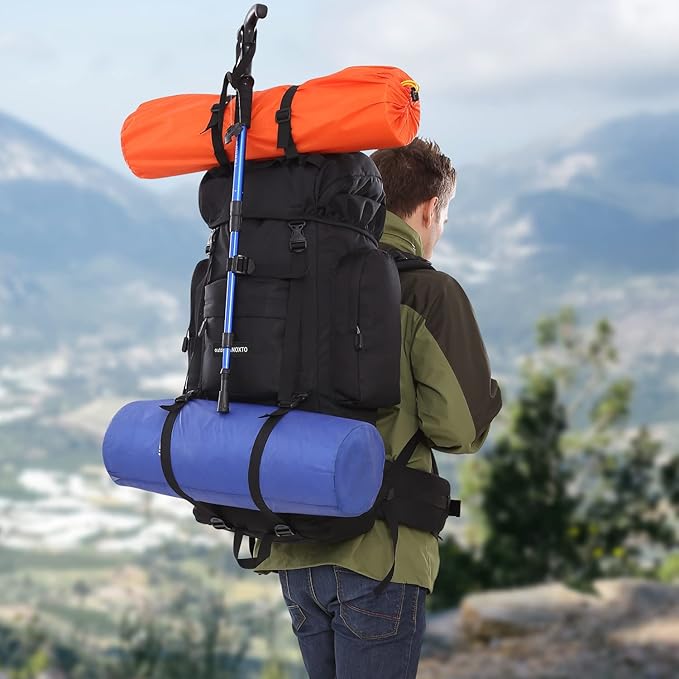 85L Lightweight Internal Frame Hiking Backpack for Men Women, Waterproof Travel Camping Backpack