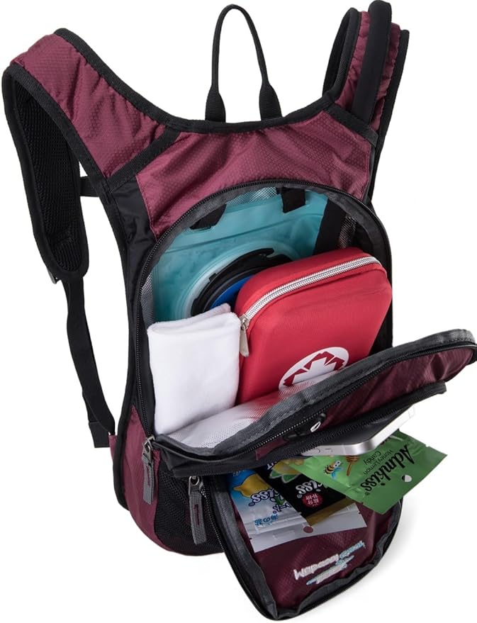 15L Insulated Hydration Backpack Pack with 2L Water Bladder Lightweight Hiking Backpack Bag for