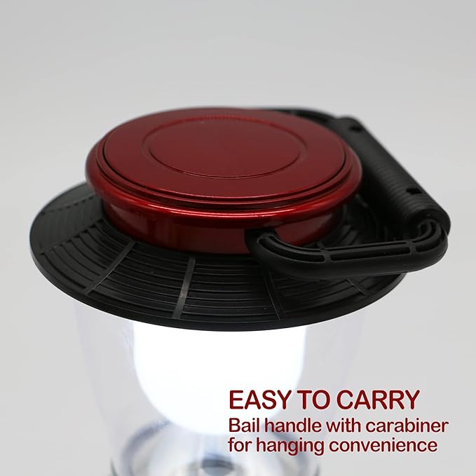 Camping Lantern Battery Powered Decorative Variable Power Retro Light, Adjustable Brightness