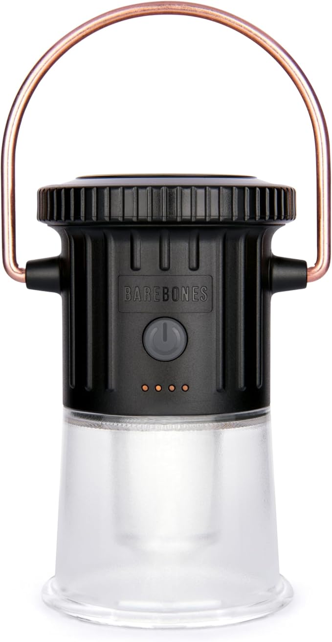 Barebones Hoodoo Light ??Black, Rechargeable 3-in-1 Camping Lantern & Flashlight ??600 Lumens LED