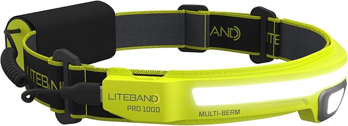 LED Headlamp, Liteband PRO 1000 Lumen Super Bright Head Lamp, Powerful Rechargeable Battery Powered