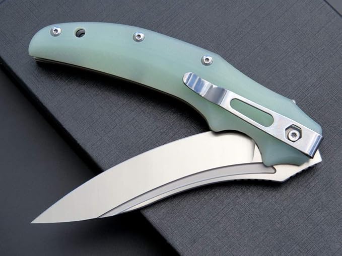 Eafengrow EF951 Folding Knife,D2 Blade and G10 Handle with Liner Lock Ball Bearing Pocket Knife EDC