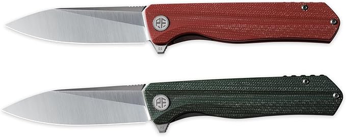 Petrified fish PF818,3.54" D2 Blade,104g G10 Handle Flipper Folding knife (Carbon fiber with G10