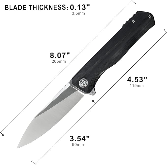Petrified fish G10 handle D2 steel blade 2CR13 liner ball bearing flipper folding knife camping