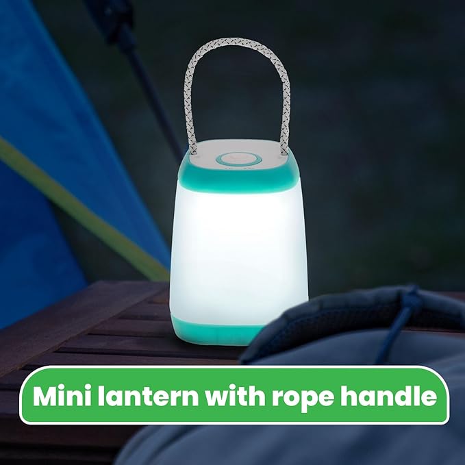 LitezAll Mini Lantern with Rope Handle, 360 Degree Light, Ideal for Camping Lights & Lanterns, LED