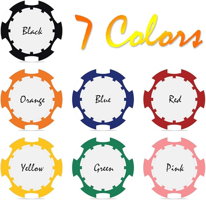40mm Custom Poker Chips with Your Text,Logo or Design for Weddings, Anniversaries, Parties