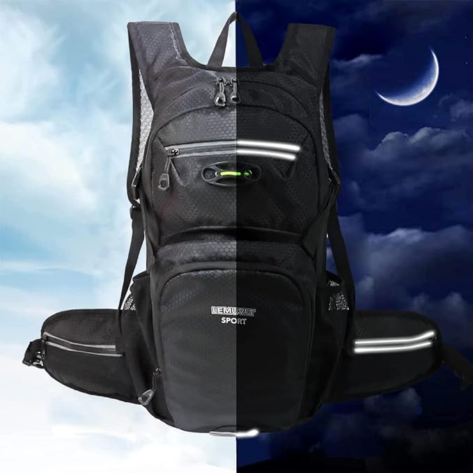 Hiking Daypack Waterproof Biking Backpack 15L Lightweight Durable Backpack for Ski Snowboarding