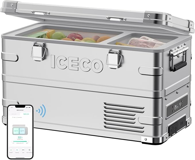 ICECO APL35 12 Volt Car Refrigerator, 37 Quart (30 Liter) Light Duty Aluminum 12v Portable Fridge