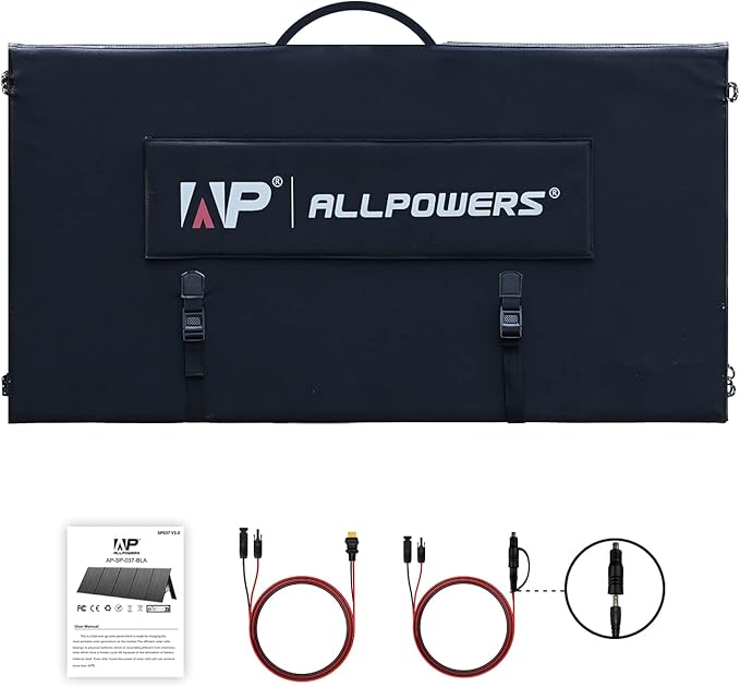 ALLPOWERS SP037 400W Portable Solar Panel, 23% Efficient IP66 Waterproof Foldable for RV Camping