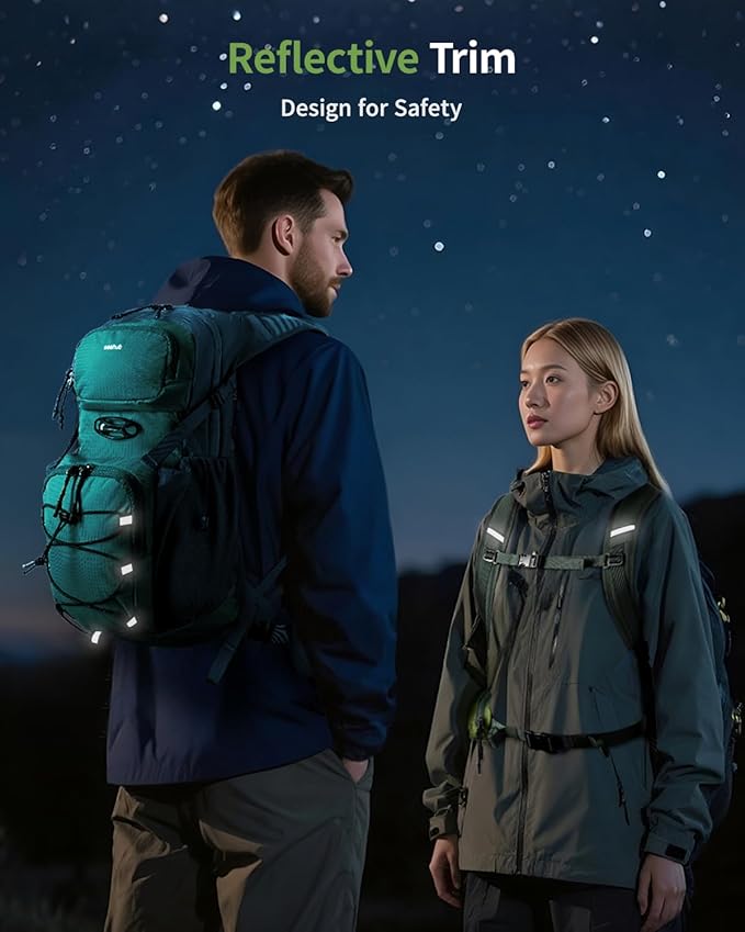 ECOHUB Hydration Backpack for Men Women, 20L Lightweight Hiking Daypack Cycling Backpack with 2L