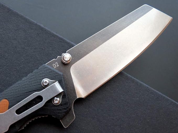Eafengrow EF68 Folding Knife D2 Blade and G10 Handle with Clip Ball Bearing Everyday Carry Tool for
