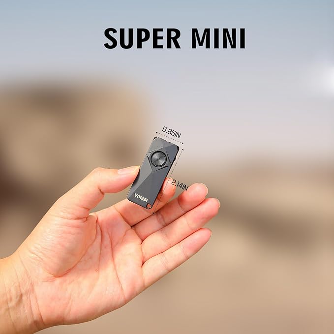 VTIGER K1 800 High Lumens Key Chain Light, Small EDC Rechargeable Keychain Flashlight, Compact LED