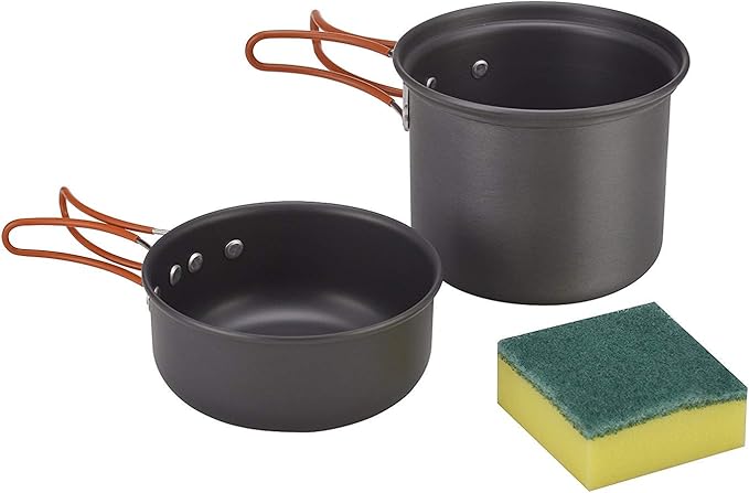 Bulin 24/13/11/8/4 PCS Camping Cookware Mess Kit Lightweight Backpacking Cooking Set Outdoor Cook