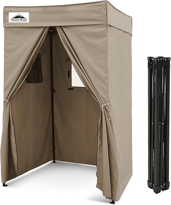 EAGLE PEAK Flex Compact 4x4 Pop-up Canopy Changing Room, Portable Privacy Dressing Room for Indoor