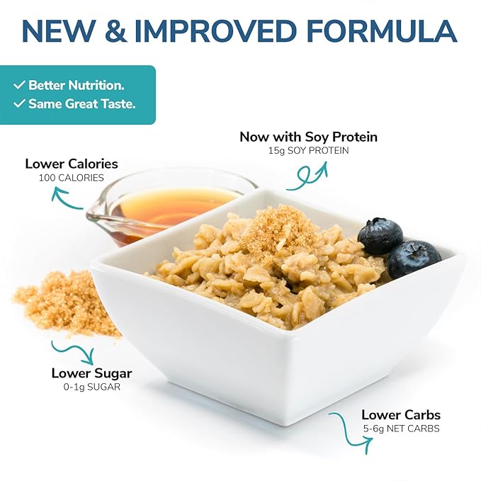 Wonderslim Instant Protein Oatmeal, Apple & Cinnamon, Gluten Free, Low Carb (7ct)