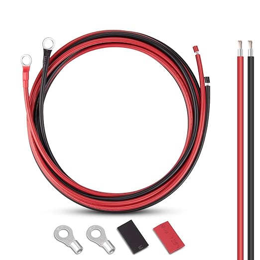 iGreely 10 Gauge Wire Tinned Copper Tray Cable - Connect Charge Controller and Battery for Solar