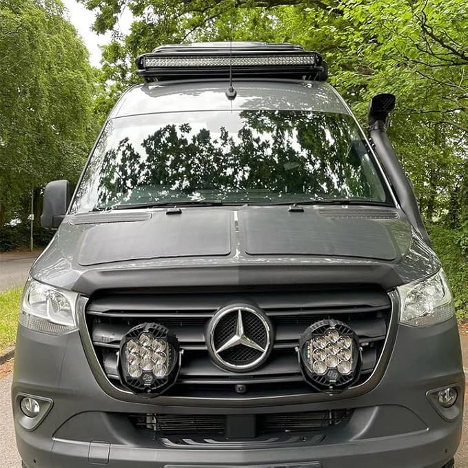 Lensun 90W 12V Hood Flexible Solar Panel for Mercedes-Benz Sprinter 3rd Gen(2019-present) - Off