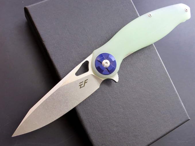 Eafengrow EF76 Ball Bearing Folding Knife for Camping EDC Pocket Knife with G10 Handle & D2