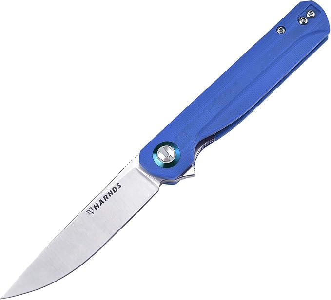 Wind Pocket Knife Flipper Sandvik Steel G10 Handle Folding Knife Ball Bearing with 2-Position Clip