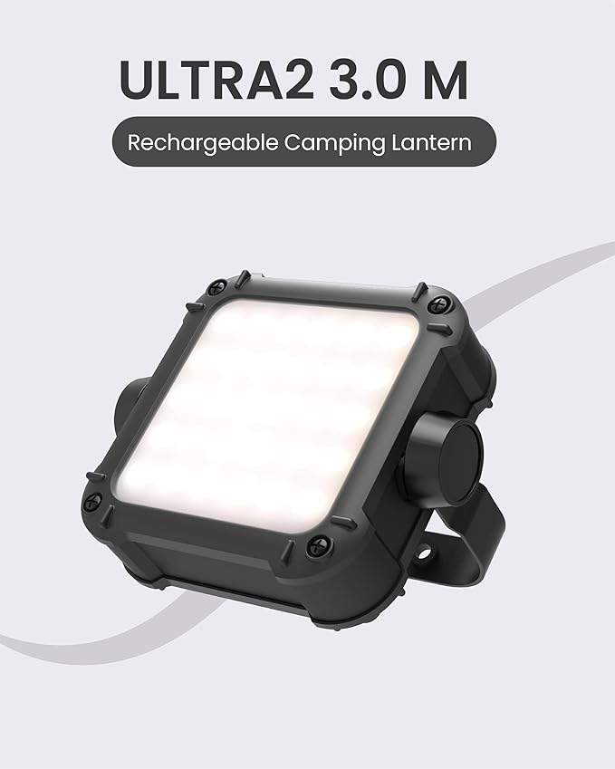 Claymore Ultra2 3.0 (Medium) - Outdoor Rechargeable LED Light for Camping, Tent, Backpacking