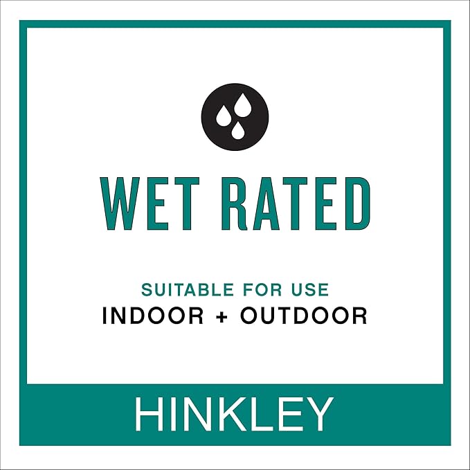 Hinkley Atwater Medium Wall Mount Outdoor Lantern - Anti-Fade, Clear Seedy Glass, Composite, LED