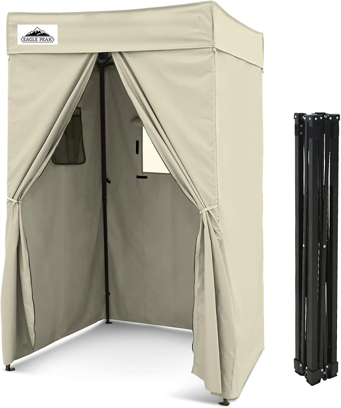 EAGLE PEAK Flex Compact 4x4 Pop-up Canopy Changing Room, Portable Privacy Dressing Room for Indoor