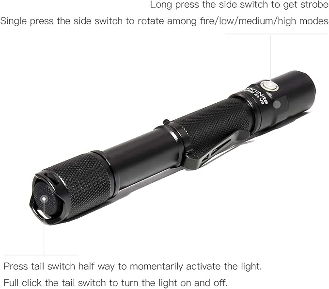 ThruNite 2PCS Archer 2A V3 Cool White LED Flashlight 500 Lumens, Mini AA Flashlight with Lanyard