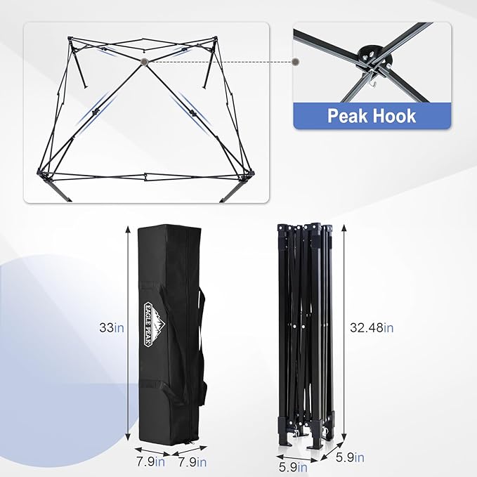 EAGLE PEAK EAGLE PEAK Flex Ultra Compact Pop-up Canopy, Sun Shelter, Changing Room, Portable